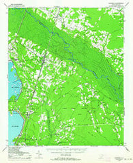 Bonneau South Carolina Historical topographic map, 1:62500 scale, 15 X 15 Minute, Year 1943