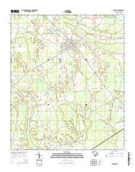 Bowman South Carolina Current topographic map, 1:24000 scale, 7.5 X 7.5 Minute, Year 2014