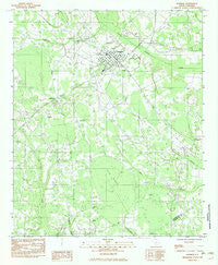 Bowman South Carolina Historical topographic map, 1:24000 scale, 7.5 X 7.5 Minute, Year 1982