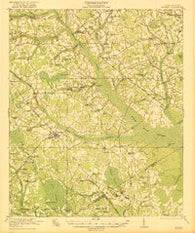 Bowman South Carolina Historical topographic map, 1:62500 scale, 15 X 15 Minute, Year 1921