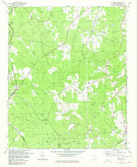 Bradley South Carolina Historical topographic map, 1:24000 scale, 7.5 X 7.5 Minute, Year 1978