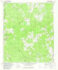 Bradley South Carolina Historical topographic map, 1:24000 scale, 7.5 X 7.5 Minute, Year 1978