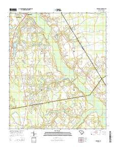 Brogdon South Carolina Current topographic map, 1:24000 scale, 7.5 X 7.5 Minute, Year 2014
