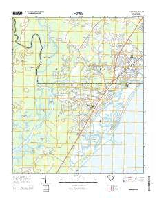 Brookgreen South Carolina Current topographic map, 1:24000 scale, 7.5 X 7.5 Minute, Year 2014