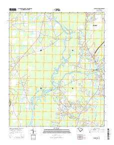 Bucksville South Carolina Current topographic map, 1:24000 scale, 7.5 X 7.5 Minute, Year 2014