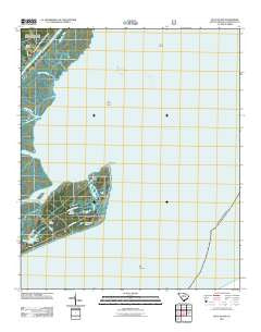 Bull Island South Carolina Historical topographic map, 1:24000 scale, 7.5 X 7.5 Minute, Year 2011
