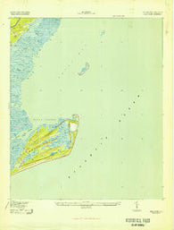 Bulls Island South Carolina Historical topographic map, 1:24000 scale, 7.5 X 7.5 Minute, Year 1943