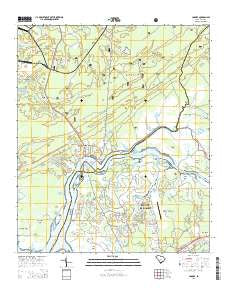 Cainhoy South Carolina Current topographic map, 1:24000 scale, 7.5 X 7.5 Minute, Year 2014