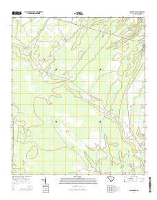 Calfpen Bay South Carolina Current topographic map, 1:24000 scale, 7.5 X 7.5 Minute, Year 2014