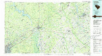 Camden South South Carolina Historical topographic map, 1:100000 scale, 30 X 60 Minute, Year 1986