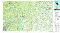 Camden South South Carolina Historical topographic map, 1:100000 scale, 30 X 60 Minute, Year 1986