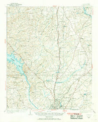Camden South Carolina Historical topographic map, 1:62500 scale, 15 X 15 Minute, Year 1935