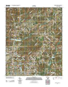 Camden North South Carolina Historical topographic map, 1:24000 scale, 7.5 X 7.5 Minute, Year 2011