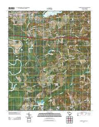 Camden South South Carolina Historical topographic map, 1:24000 scale, 7.5 X 7.5 Minute, Year 2011