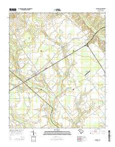 Cameron South Carolina Current topographic map, 1:24000 scale, 7.5 X 7.5 Minute, Year 2014