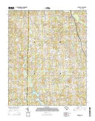 Campobello South Carolina Current topographic map, 1:24000 scale, 7.5 X 7.5 Minute, Year 2014