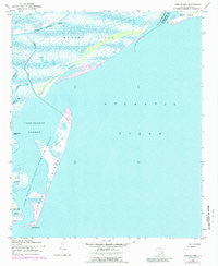 Cape Romain South Carolina Historical topographic map, 1:24000 scale, 7.5 X 7.5 Minute, Year 1942