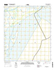 Cape Romain South Carolina Current topographic map, 1:24000 scale, 7.5 X 7.5 Minute, Year 2014