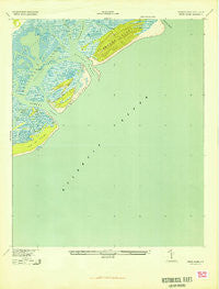 Capers Island South Carolina Historical topographic map, 1:24000 scale, 7.5 X 7.5 Minute, Year 1943