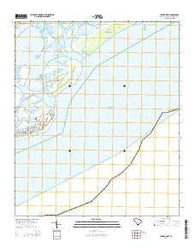 Capers Inlet South Carolina Current topographic map, 1:24000 scale, 7.5 X 7.5 Minute, Year 2014