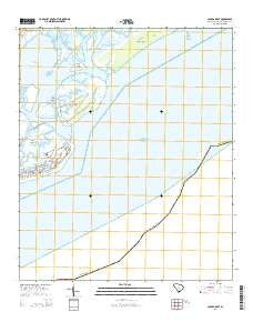Capers Inlet South Carolina Current topographic map, 1:24000 scale, 7.5 X 7.5 Minute, Year 2014