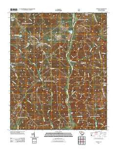 Carlisle South Carolina Historical topographic map, 1:24000 scale, 7.5 X 7.5 Minute, Year 2011