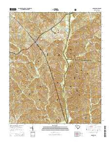 Carlisle South Carolina Current topographic map, 1:24000 scale, 7.5 X 7.5 Minute, Year 2014