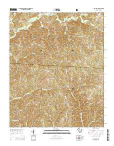 Carlisle SE South Carolina Current topographic map, 1:24000 scale, 7.5 X 7.5 Minute, Year 2014