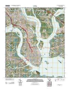 Charleston South Carolina Historical topographic map, 1:24000 scale, 7.5 X 7.5 Minute, Year 2011