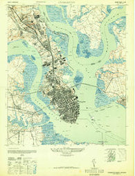 Charleston South Carolina Historical topographic map, 1:24000 scale, 7.5 X 7.5 Minute, Year 1948
