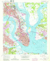 Charleston South Carolina Historical topographic map, 1:24000 scale, 7.5 X 7.5 Minute, Year 1958