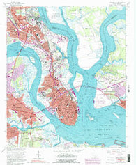 Charleston South Carolina Historical topographic map, 1:24000 scale, 7.5 X 7.5 Minute, Year 1958