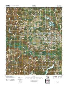 Cheraw South Carolina Historical topographic map, 1:24000 scale, 7.5 X 7.5 Minute, Year 2011
