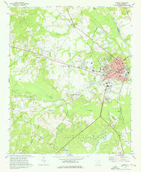 Cheraw South Carolina Historical topographic map, 1:24000 scale, 7.5 X 7.5 Minute, Year 1971