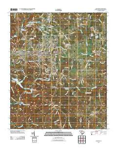 Chester South Carolina Historical topographic map, 1:24000 scale, 7.5 X 7.5 Minute, Year 2011