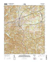 Chester South Carolina Current topographic map, 1:24000 scale, 7.5 X 7.5 Minute, Year 2014