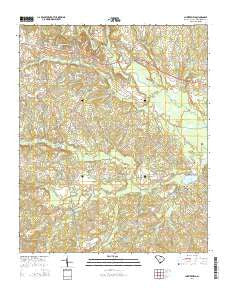 Chesterfield South Carolina Current topographic map, 1:24000 scale, 7.5 X 7.5 Minute, Year 2014