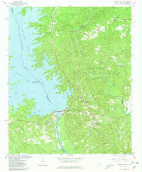 Clarks Hill South Carolina Historical topographic map, 1:24000 scale, 7.5 X 7.5 Minute, Year 1964