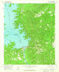 Clarks Hill South Carolina Historical topographic map, 1:24000 scale, 7.5 X 7.5 Minute, Year 1964