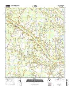 Clear Pond South Carolina Current topographic map, 1:24000 scale, 7.5 X 7.5 Minute, Year 2014