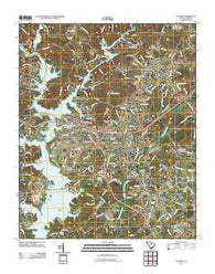 Clemson South Carolina Historical topographic map, 1:24000 scale, 7.5 X 7.5 Minute, Year 2011