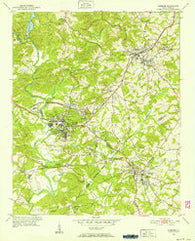 Clemson South Carolina Historical topographic map, 1:24000 scale, 7.5 X 7.5 Minute, Year 1951