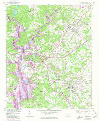 Clemson South Carolina Historical topographic map, 1:24000 scale, 7.5 X 7.5 Minute, Year 1951