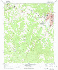 Clinton South Carolina Historical topographic map, 1:24000 scale, 7.5 X 7.5 Minute, Year 1971