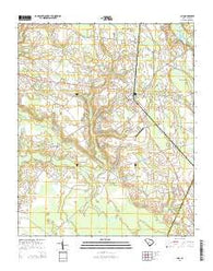 Clio South Carolina Current topographic map, 1:24000 scale, 7.5 X 7.5 Minute, Year 2014