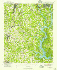 Clover South Carolina Historical topographic map, 1:62500 scale, 15 X 15 Minute, Year 1947