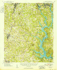 Clover South Carolina Historical topographic map, 1:62500 scale, 15 X 15 Minute, Year 1949