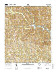 Cokesbury South Carolina Current topographic map, 1:24000 scale, 7.5 X 7.5 Minute, Year 2014