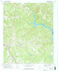 Cokesbury South Carolina Historical topographic map, 1:24000 scale, 7.5 X 7.5 Minute, Year 1971