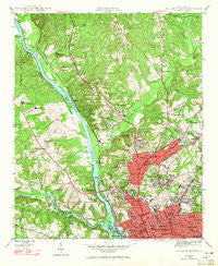 Columbia North South Carolina Historical topographic map, 1:24000 scale, 7.5 X 7.5 Minute, Year 1947